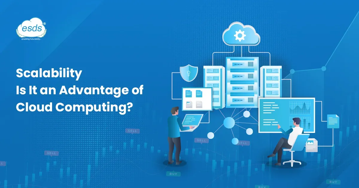 Cloud computing scalability illustration