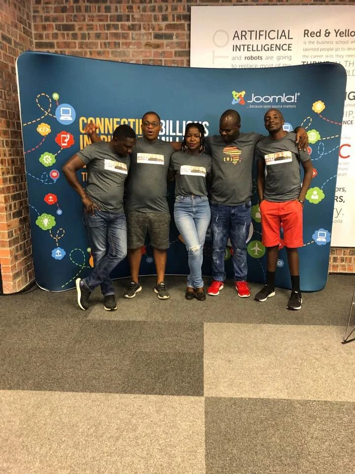 The CMS Africa and Joomla community team in South Africa, 2019.