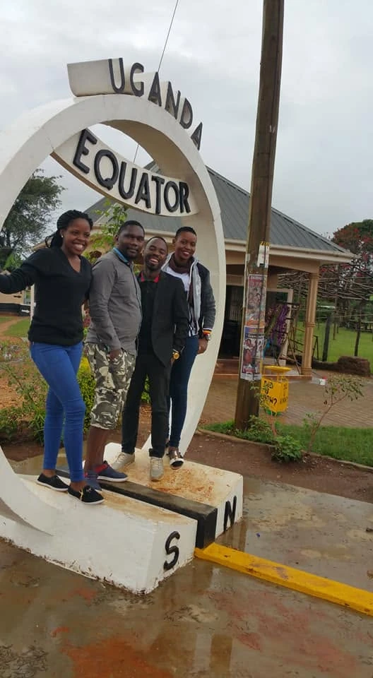 Fred Abunyanga and the Webstar team on a trip to Western Uganda.