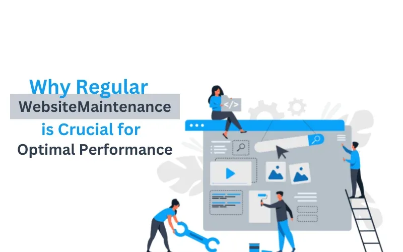 Website maintenance and performance illustration