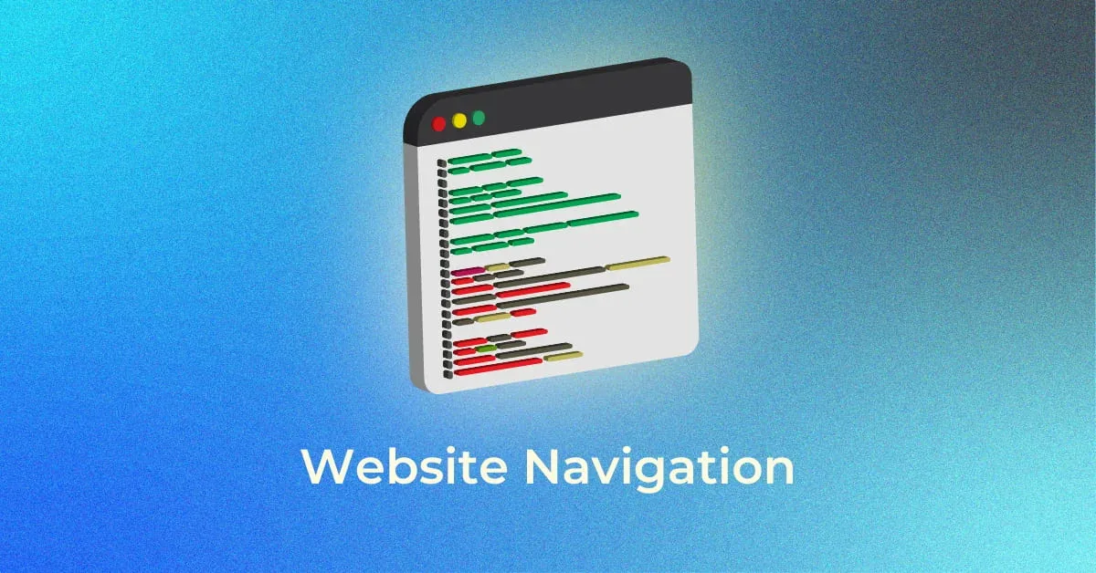 Website navigation interface on a smartphone