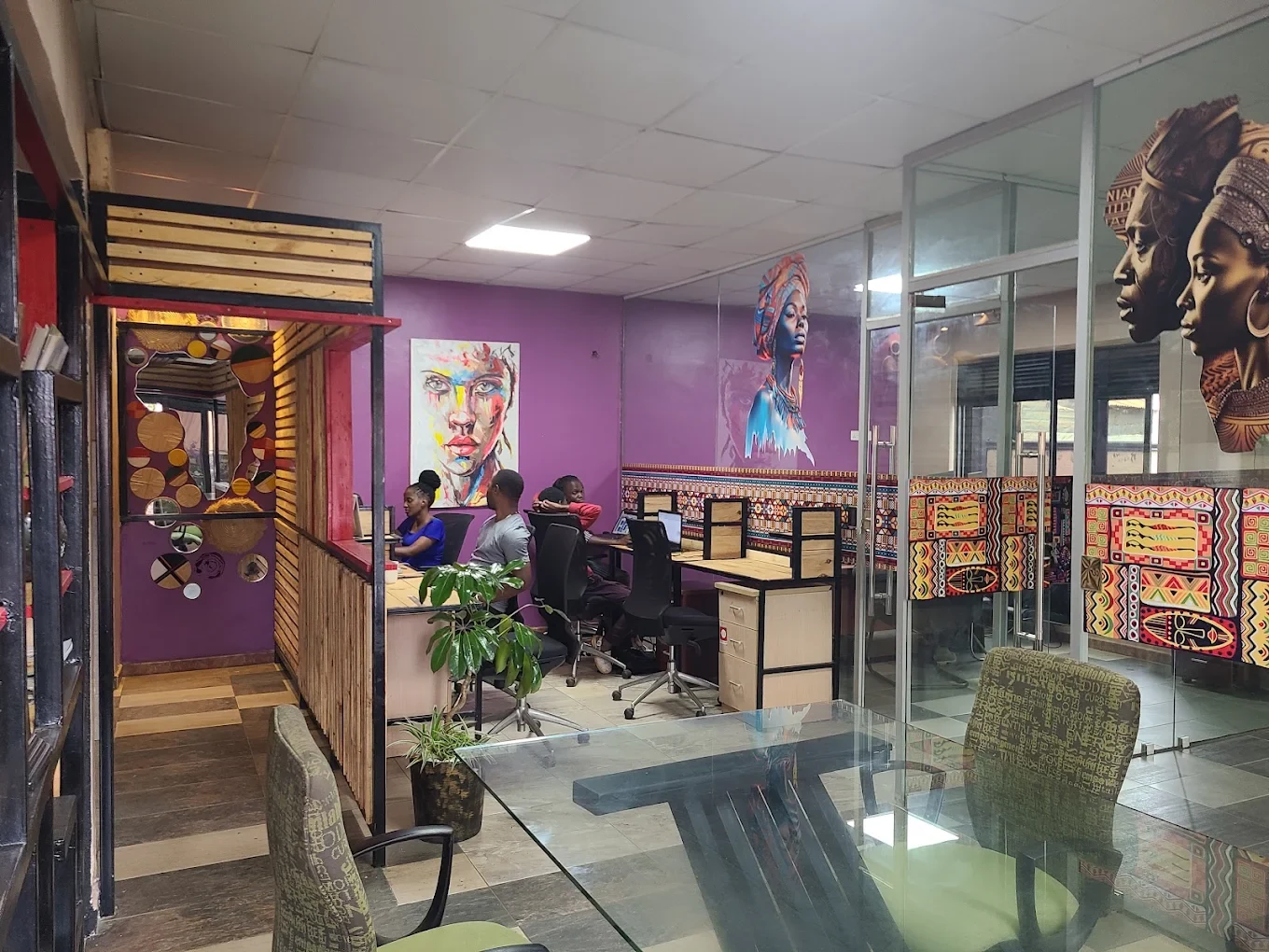 Inside the Webstar Technologies office workspace.
