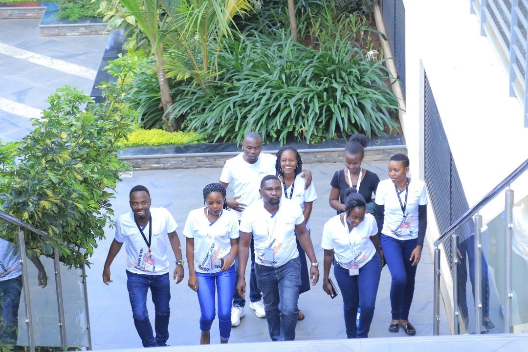 Webstar team arriving for CMS Africa in Kigali, Rwanda.